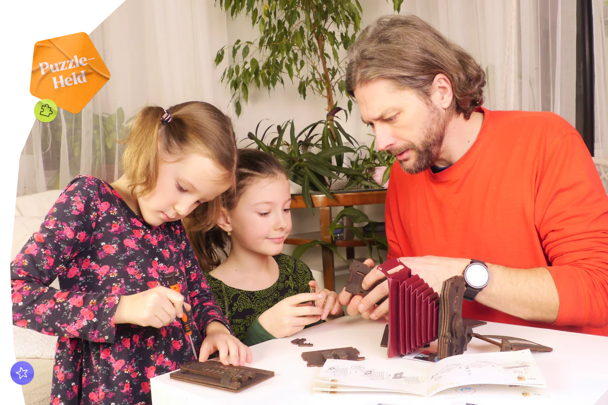 Faszinierende 3D Holzpuzzle erleben
